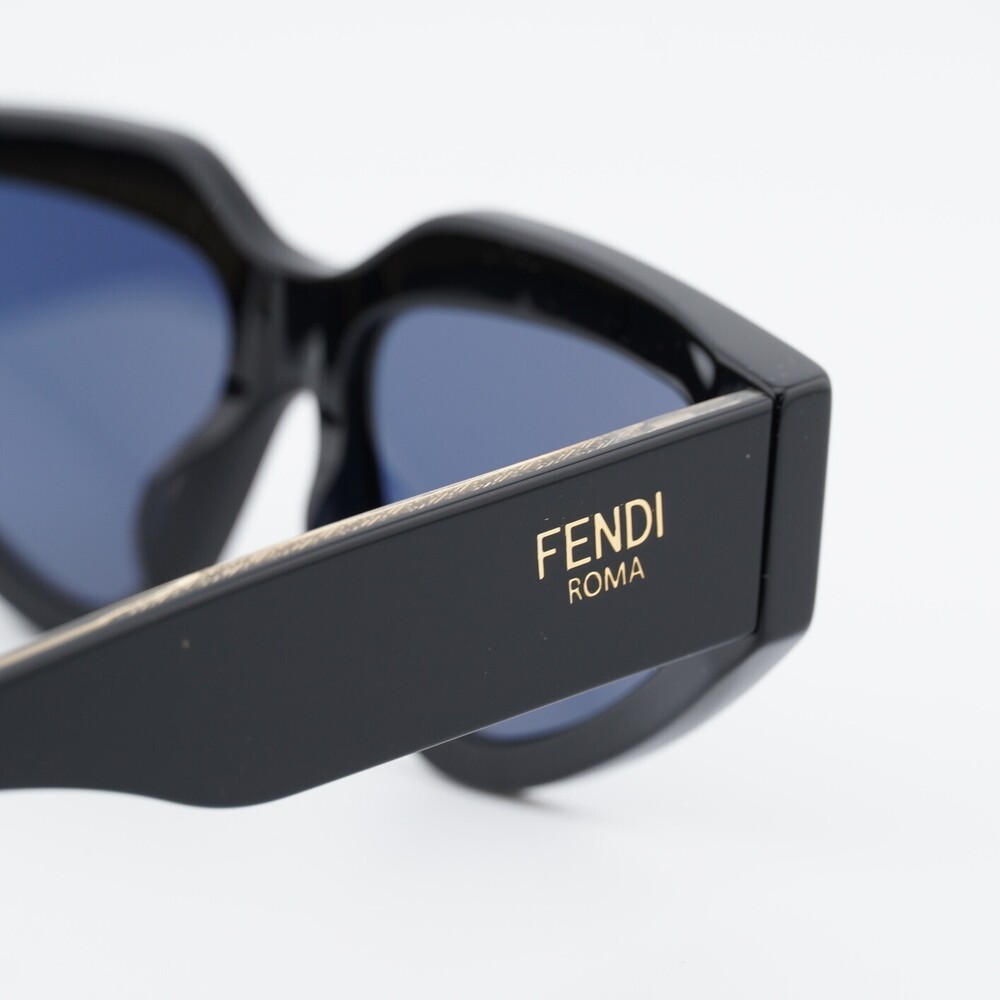 NWT Fendi FE40163U-01V-54 Black 54mm Sunglasses - Picture 5 of 5